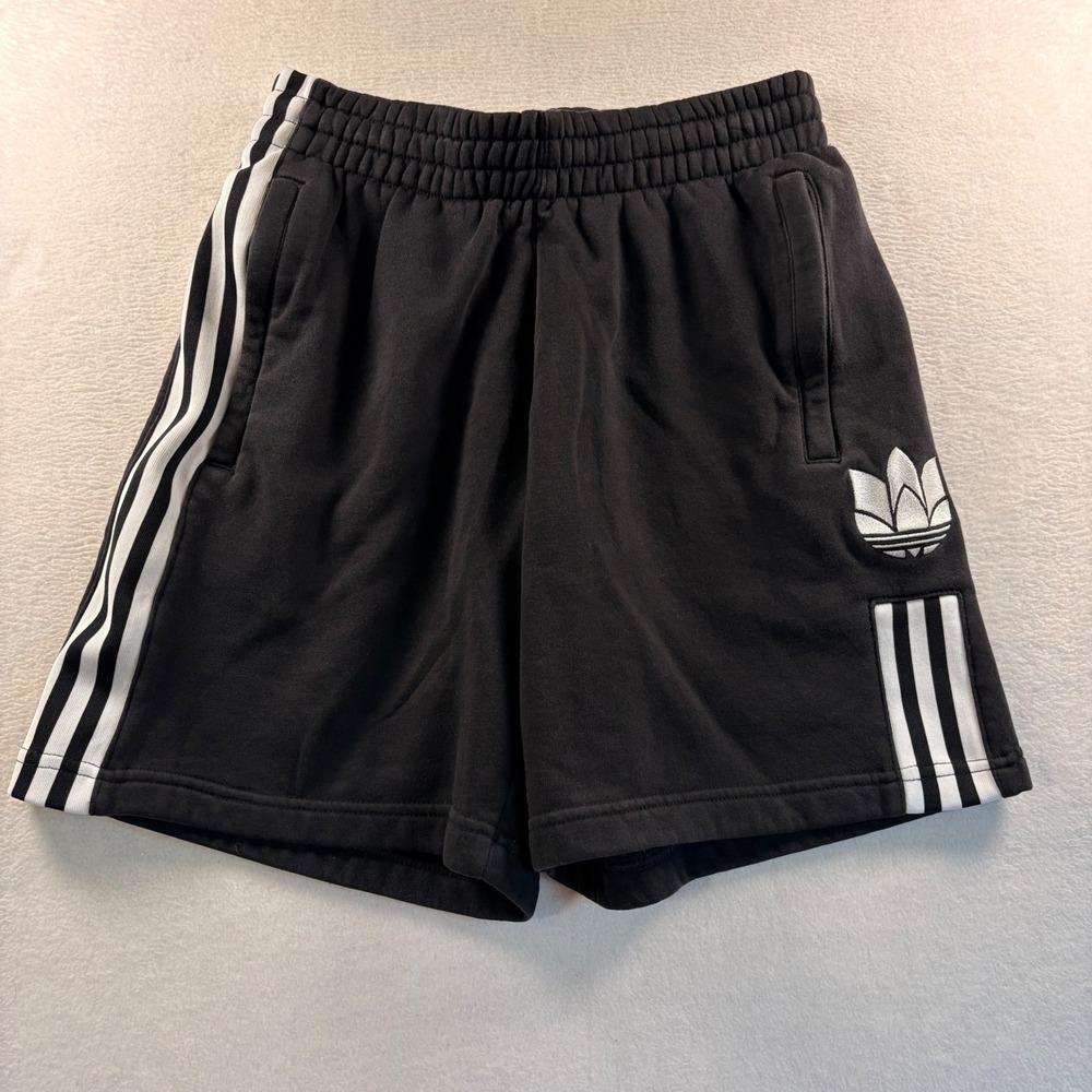 Adidas Originals Adicolor 3D Trefoil Fleece Shorts Black GN5508 Mens Small